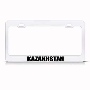  Kazakhstan Flag White Country Metal license plate frame 