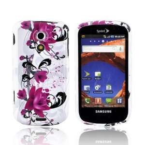  Pink Flowers on White Hard Plastic Case For Samsung Epic 