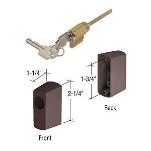  CRL Bronze Key Cylinder Housing Kit; 1 3/4 Screw Holes 