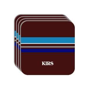 Personal Name Gift   KIRS Set of 4 Mini Mousepad Coasters (blue 