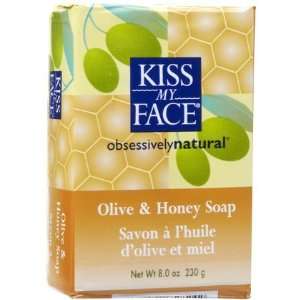 Kiss My Face Moisturizing Bar Soap for All Skin Types, Olive & Honey 