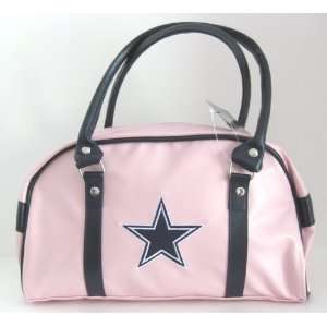  NFL Dallas Cowboys Pink Purse Handbag Women Ladies Simil 