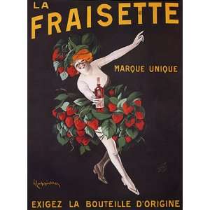  LA FRAISETTE LIQUOR 15 X 18 VINTAGE POSTER REPRO