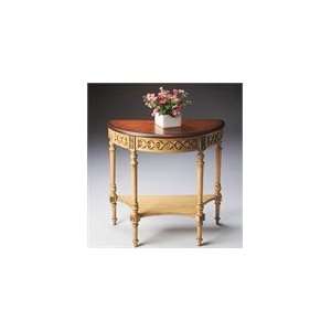  Butler Specialty Demilune Console Table Pine n Cream 