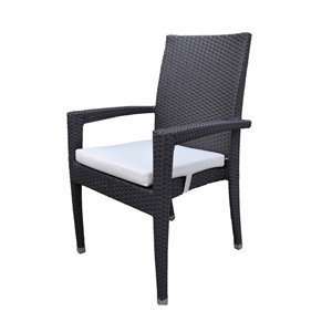  Design Kollection DK0011 Megan Arm Outdoor Dining Chair 