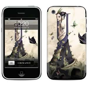   Miss Butterflies iPhone 3G Skin by Krystel Cell Phones & Accessories