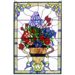  Floral Arrangement Tiffany Stained Glass Window Panel 36 