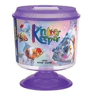 Lees Kritter Keeper   Round with Lid & Pedestal   Large (Quantity of 2 