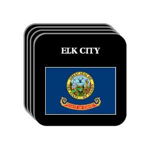 US State Flag   ELK CITY, Idaho (ID) Set of 4 Mini Mousepad Coasters