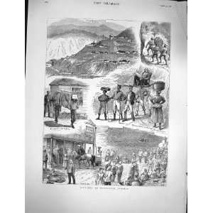   1878 Newcastle Jamaica Market Officers Houses Funeral