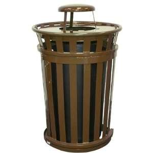 Oakley Collection 36 Gallon Trash Receptacle with Slide Gate & Rain 