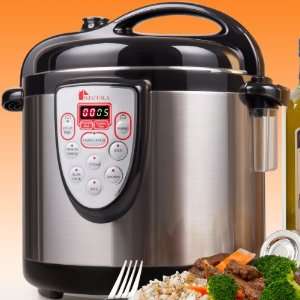 Secura 6 in 1 Electric Pressure Cooker 6qt, 18/10 Stainless Steel 