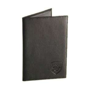  Arsenal FC. Black Leather Passport Wallet Sports 