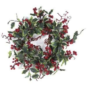  Holiday Holly & Berries Decorative Unlit Silk Christmas 