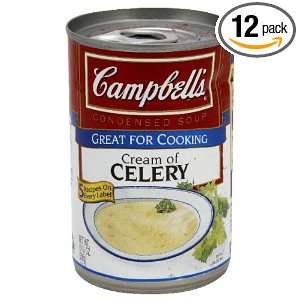 Campbells 98% Fat Free Cream of Celery Soup, 10.75 Ounce (Pack of 12 