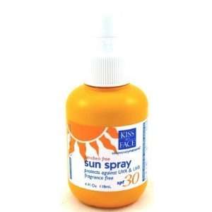  Kiss My Face Sunspray SPF #30 4 oz. (Case of 6) Health 