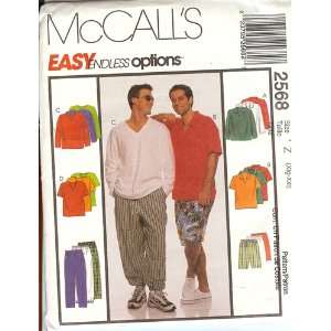  McCalls 2568 Mens Shirt & Pants XLG XXL Arts, Crafts 