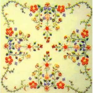   Garden chart & fabric (Brazilian embroidery) Arts, Crafts & Sewing