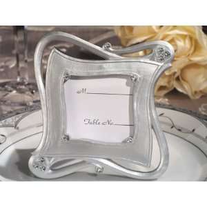  Wedding Favors Stylish and chic silver place card frame 