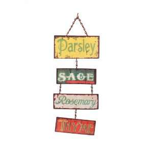  Quality Time Parsley, Sage, Rosemary, Thyme 4 Piece Sign 