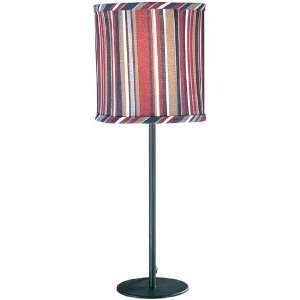  Nifty Multi Color Stripes Patterned Fabric Shade Table 