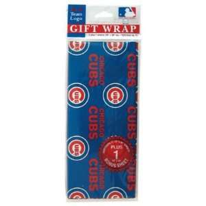  Chicago Cubs MLB Flat Gift Wrap (20x30 Sheets) Sports 