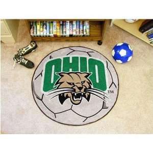 Ohio Bobcats NCAA Soccer Ball Round Floor Mat (29)  