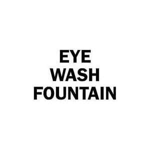 Sign,10x14,eye Wash Fountain,fiberglass   BRADY  