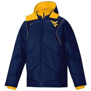 Nike West Virginia Mountaineers Navy Blue Conference Down Jacket 