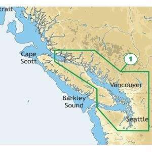 MAP NT+ NA C701   Olympia, WA Port Neville, BC   C Card  