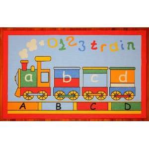  ABCD Train Kids Rug (4 x 6)