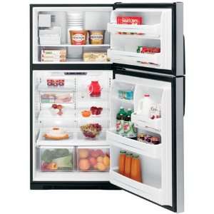 com GE GTL22JCPBS 21.8 cu. ft. Freestanding Top Freezer Refrigerator 
