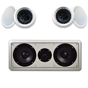  4 6.5 Acoustic Audio Home Surround Sound Speakers w/6.5 
