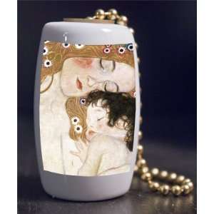 Fine Art Klimt Ages of Women Porcelain Fan / Light Pull