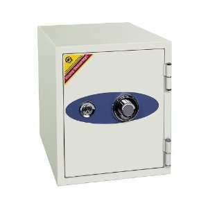    Fire Resistant Safe with Two Locks Off White