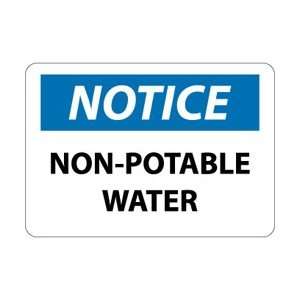 N322AB   Notice, Non Potable Water, 10 X 14, .040 Aluminum  