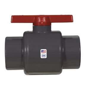   Threaded PVC Schedule 80 Commercial Ball Valve, Gray