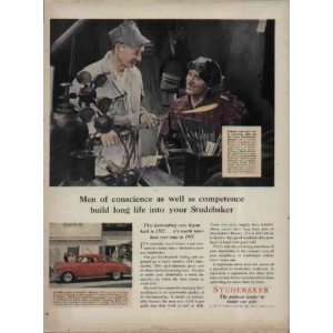   and son team in the Studebaker Plant.  1947 Studebaker Ad, A2981