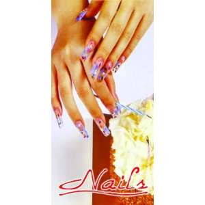 Nail Salon Window Decal Poster 4 x 2 ft, NWP 15