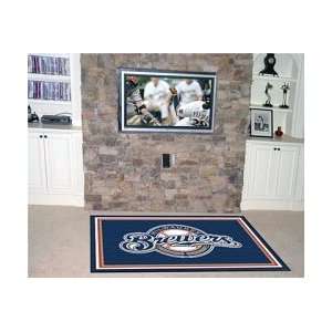  FanMats Milwaukee Brewers 4x6 Area Rug Carpet New