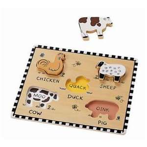    Barnyard Puzzle Pals by Jack Rabbit Creations Toys & Games