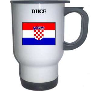  Croatia/Hrvatska   DUCE White Stainless Steel Mug 