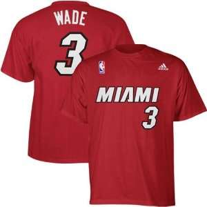   Miami Heat #3 Dwyane Wade Youth Red Player T shirt
