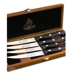  Messermeister Serrated Steak Knife Set in Wood Box 