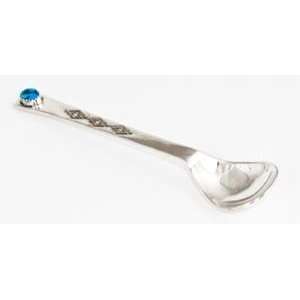   Made Sterling Silver Turquoise Collector Baby Spoon 