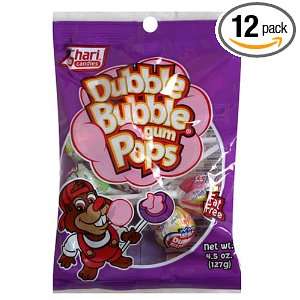 Shari Dubble Bubble Pops, 4.5 Ounce, 12 Count Bags  