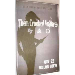  Them Crooked Vultures Poster   Flyer Concert