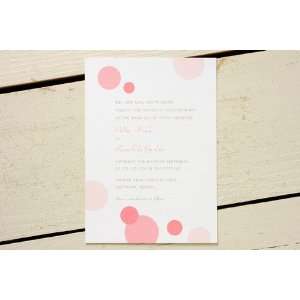  Pink Bubbles Wedding Invitations by Blonde Health 