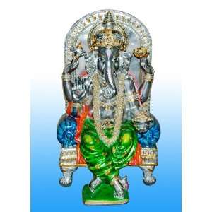  Extra Large Silver Color Ganesh