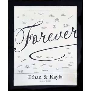 Forever Love Canvas Signature Guest Book